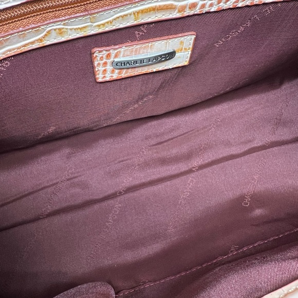 Charlie Lapson Handbag NWT Color RUST - Picture 5 of 8